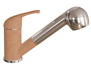 Смеситель для кухни Dr. Gans Соната с выдвижным изливом терракота